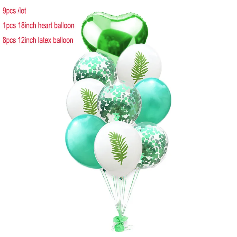 balloon 3 Розовый шар в виде фламинго набор деко день рождения Фламинго вечерние украшения джунгли вечерние лист ананаса баллон из гелий мяч P1XN628 - Цвет: balloon 3