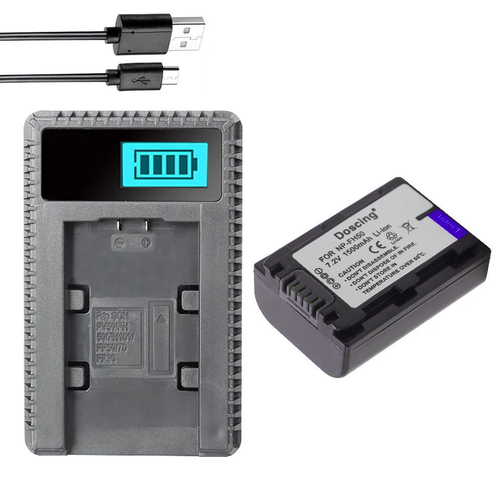 Литий ионный аккумулятор для цифровой камеры с ЖК дисплеем и USB зарядным