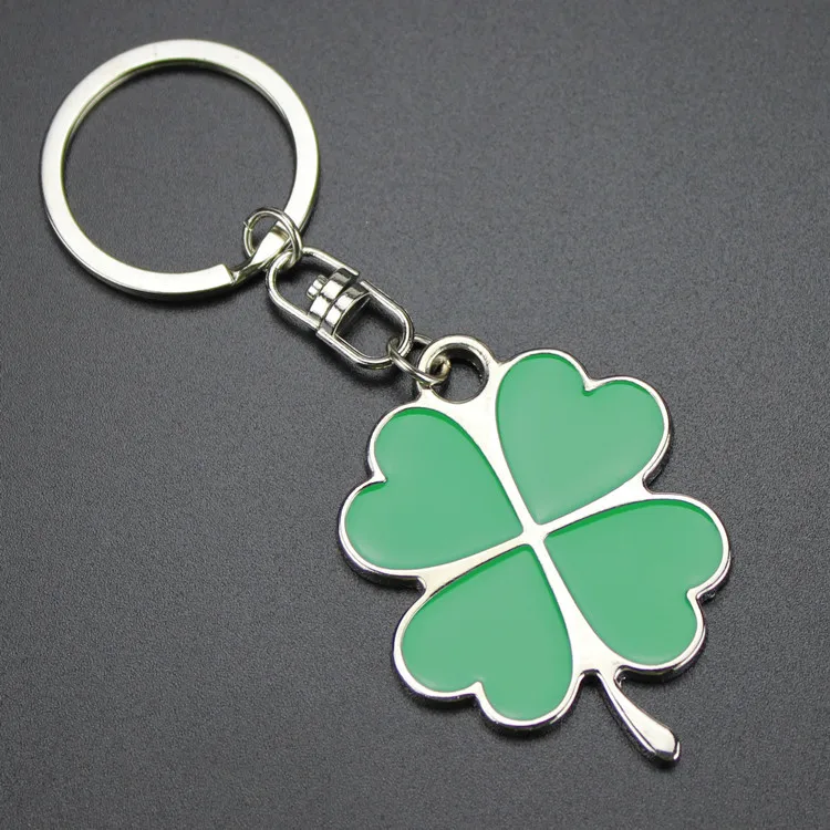 Брелок Зеленый Лист Лепесток брелок четырехлистный клевер Lucky ювелирный