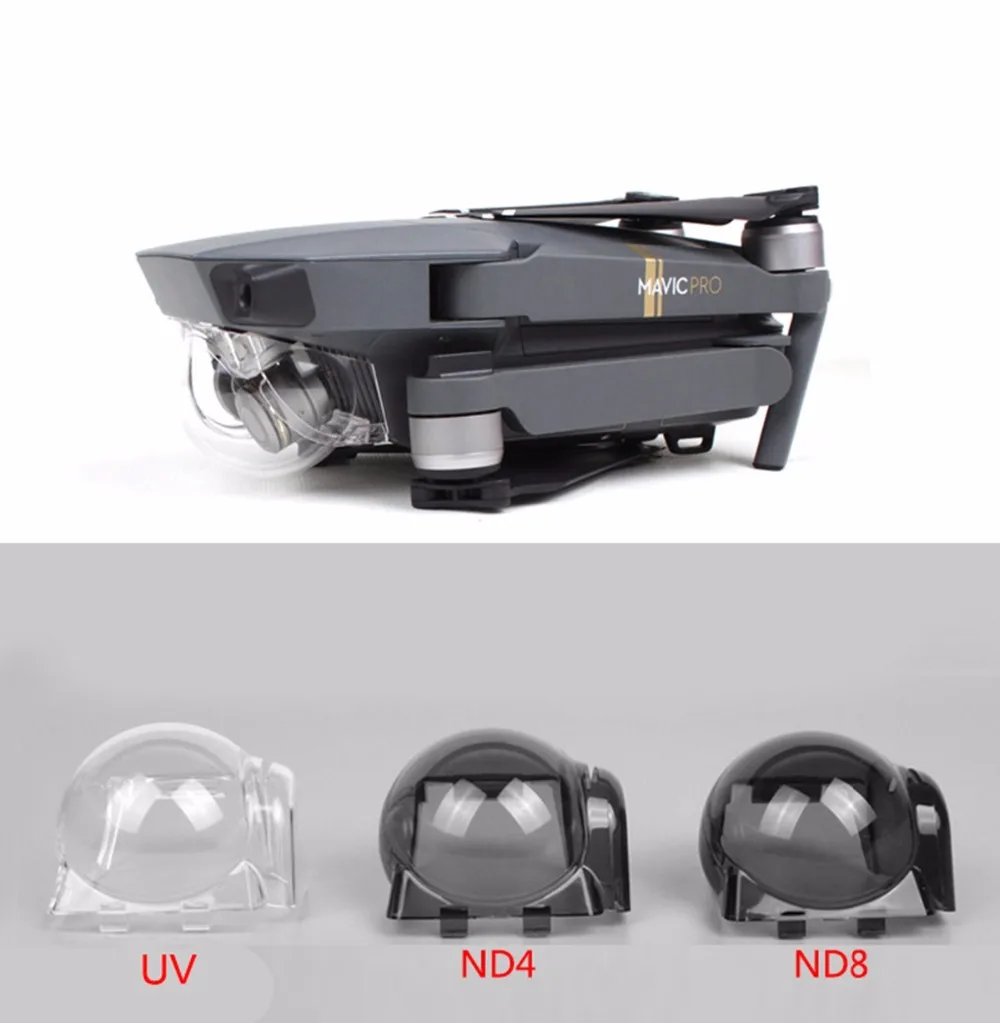 Защитная крышка для объектива Gimbal camera UV ND4 ND8 ND16 ND32 фильтр солнцезащитный кожух объектива Крышка для DJI MAVIC PRO Drone запасные части