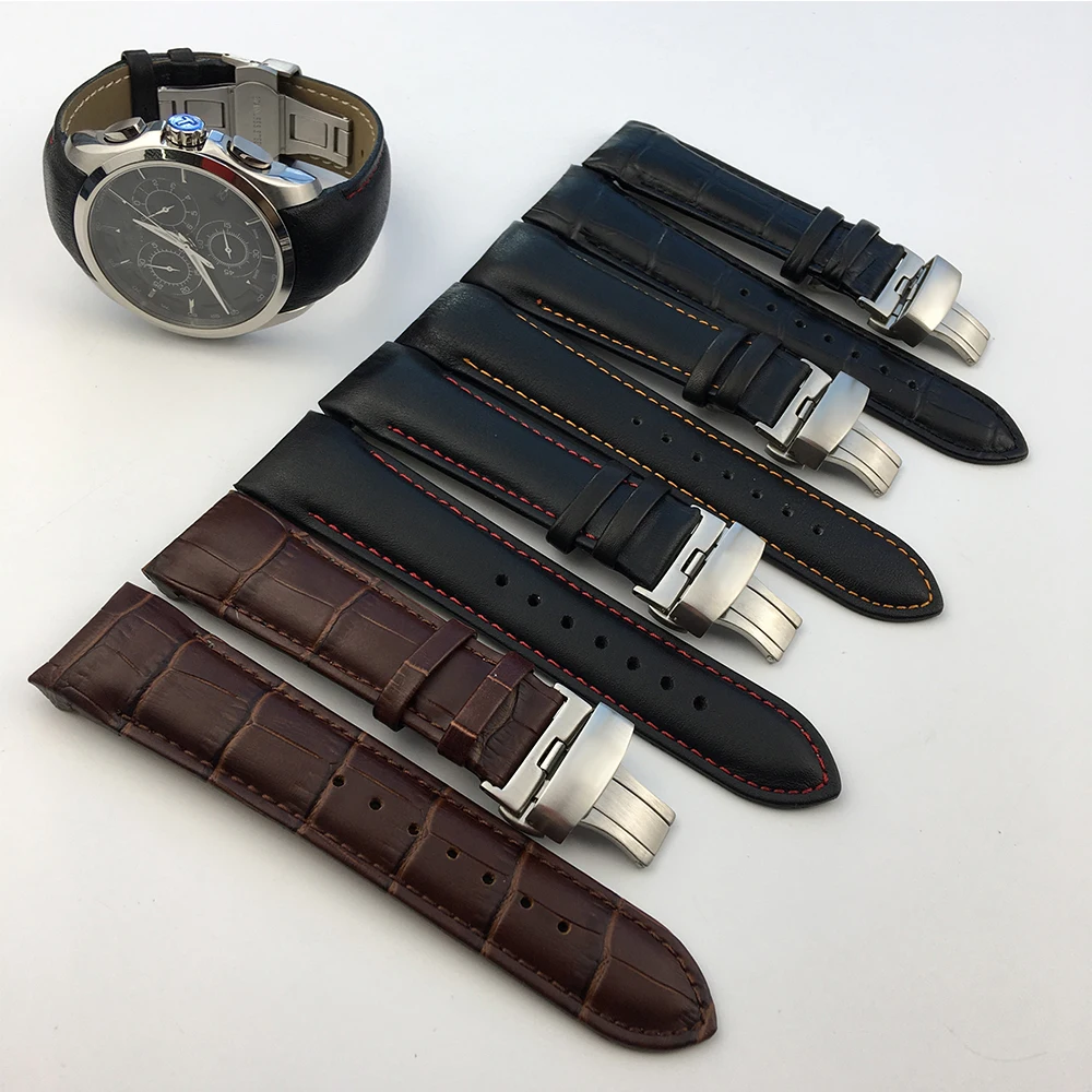 Натуральная телячья кожа ремешок для часов Tissot COUTURIER T035 T035617/627 T035439 ремешок для наручных часов 22/23/24 мм щетка с пряжкой