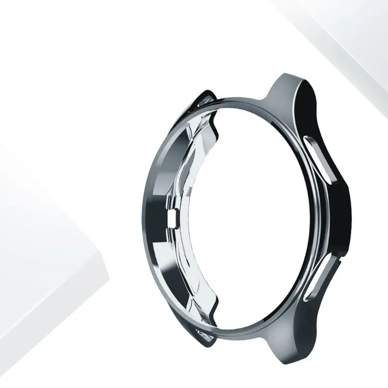 Коричневый Мягкий ТПУ защитный чехол для samsung gear S3 Classic Watch Frontier Galaxy Watch Cover Frame 46 мм защитный бампер оболочка - Цвет: Коричневый
