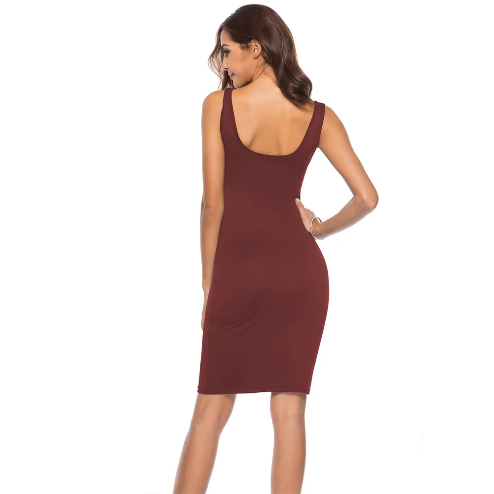 Модное мини платье для вечеринки очаровательное сексуальное женское без рукавов