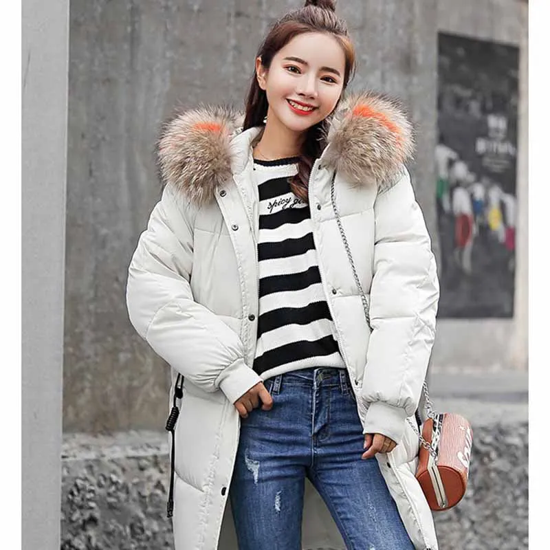 Женская парка 2018 зимняя куртка для женщин пальто с капюшоном толстая подкладка