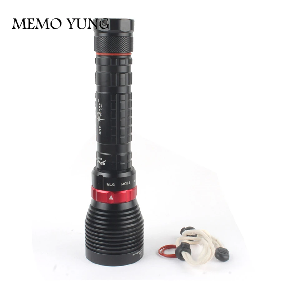 Абсолютно DX1 CREE XM-L XML XM-L2 15 Вт 2000лм алюминиевый сплав водонепроницаемый светодиодный светильник для дайвинга Подводный фонарь вспышка светильник
