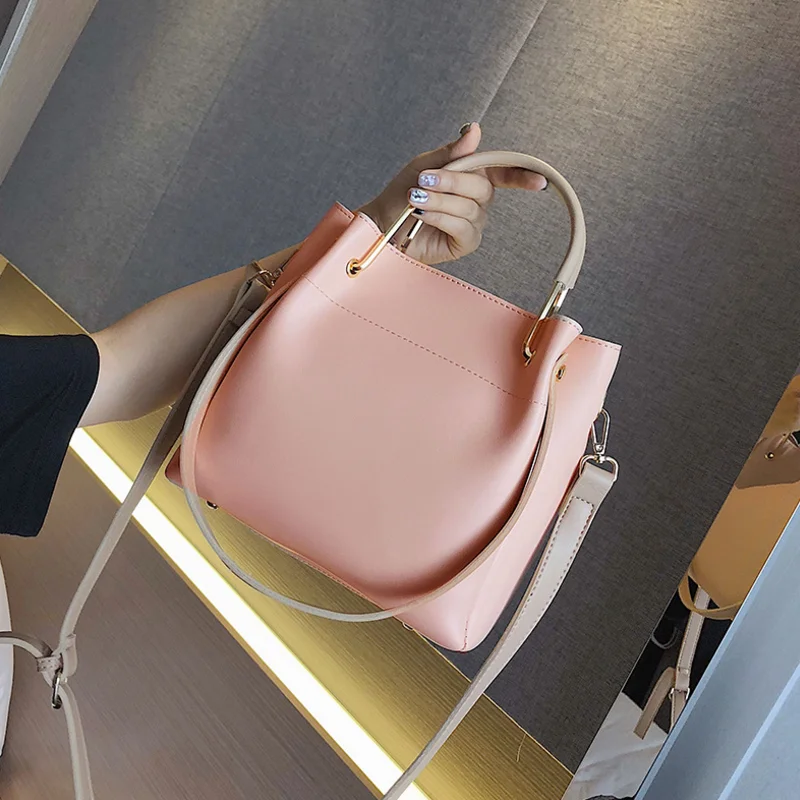 Autumn and winter fashion various match shoulder bag Korean version of messenger bucket handbag | Багаж и сумки