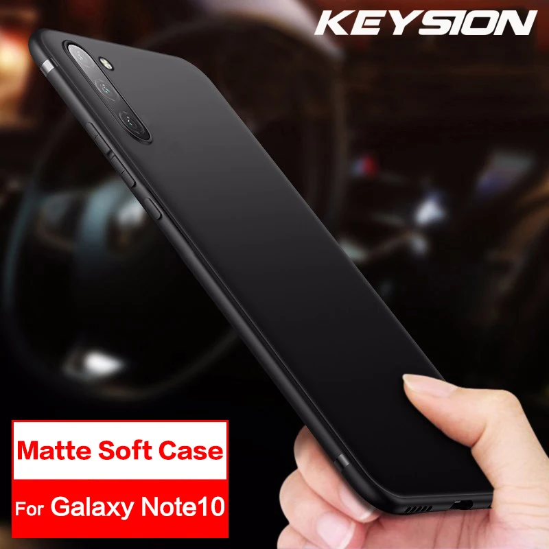 Матовый чехол KEYSION для samsung Galaxy Note10 10 Pro Note9 8 Мягкий силиконовый из ТПУ телефона S10