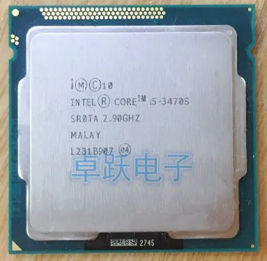 Оригинальный четырехъядерный процессор Intel Core i5 3470S 2 9 ГГц 5GT/s 4x256KB L2/6 Мб L3 Socket