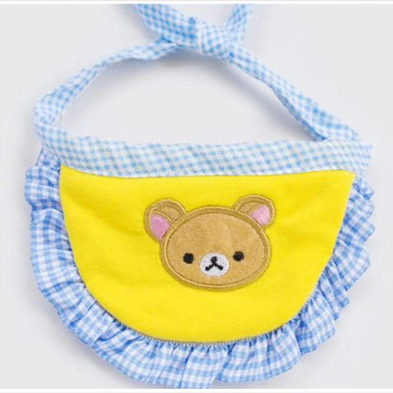 Pet pinafore wiith bear pattern pink blue dog cat accessory | Дом и сад