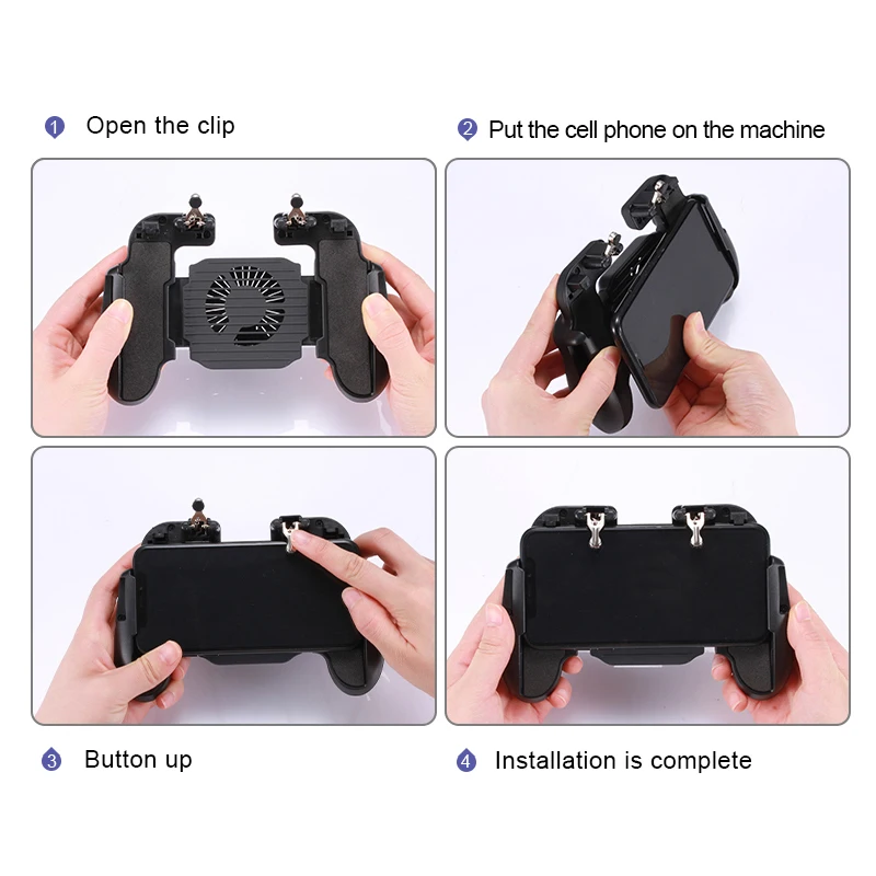 2019 L1R1 PUBG мобильный контроллер геймпад для iOS Android джойстик охлаждающий вентилятор