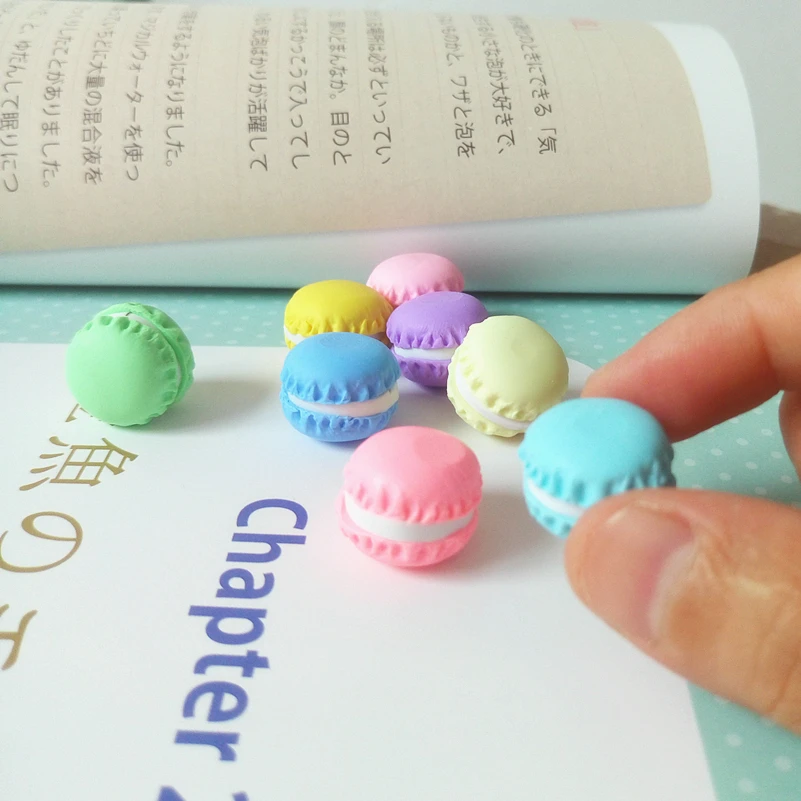 Оптовая продажа 100 шт. симпатичная Цветная полимерная глина макарон конфета