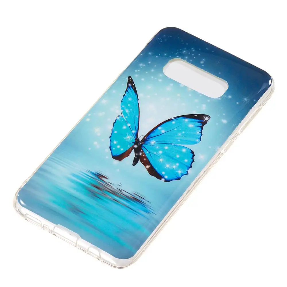 Светящийся чехол для Samsung S10e SM G970F/DS силиконовый Galaxy S10 Plus S9 Funda Hoesjes| |