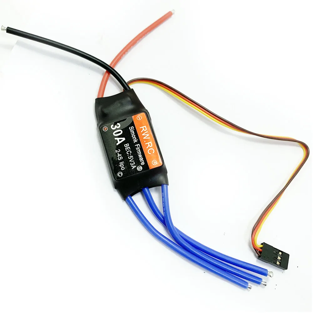 BJT 30A 2-4S бесщеточный двигатель управления скоростью ESC для RC FPV гоночный Дрон-30A