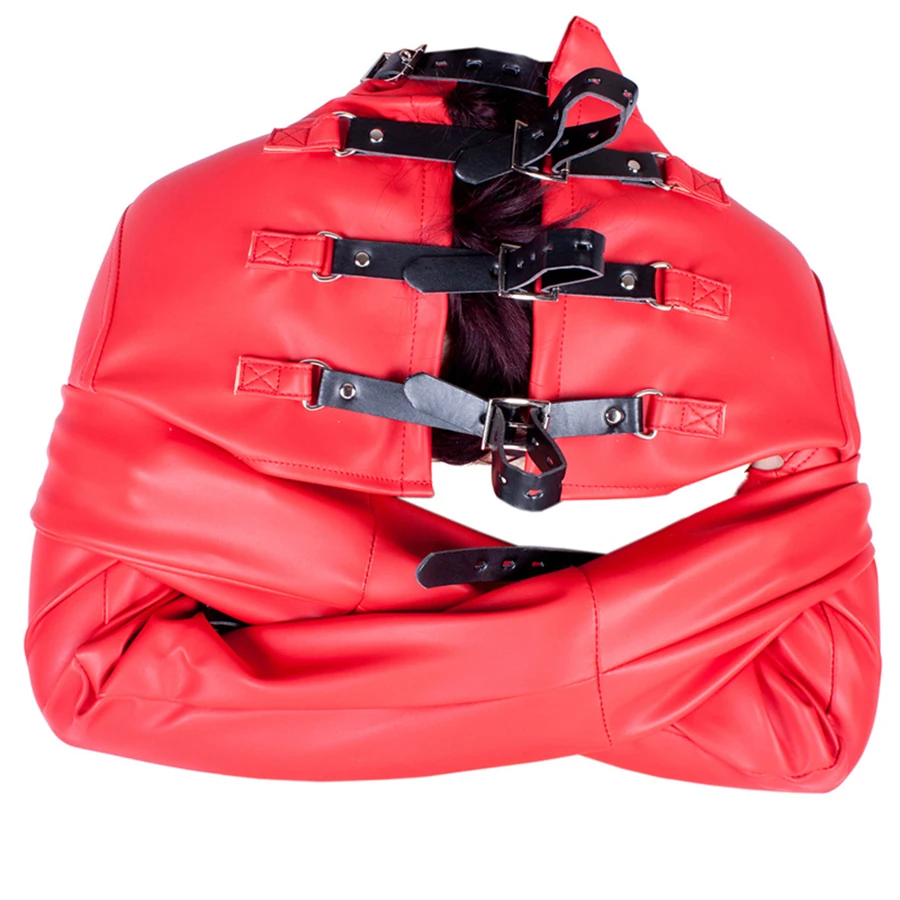 БДСМ Связывание Кожа Straitjacket Топ Женская Открытый Кубок куртка прямое тело