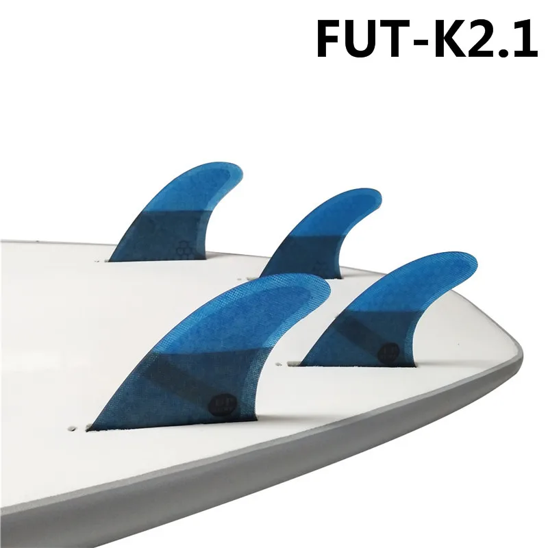 Future K2.1 плавники для серфборда Quad-плавник с Сотами из стекловолокна для серфинга 4 в наборе 4 цвета