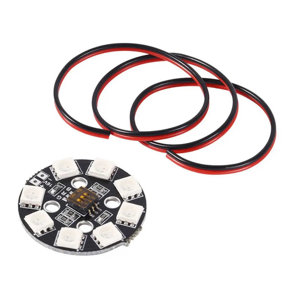 Matek RGB светодиодный круглый щит 7 цветов X8 16 В часть для FPV RC мультироторный