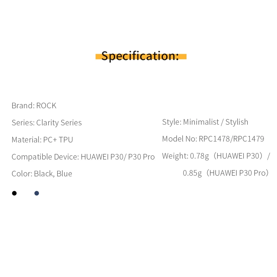 ROCK чехол с полной защитой для huawei P30 P30 Pro тонкий прозрачный ТПУ защитный чехол для P30 Pro задняя крышка мобильный чехол для телефона