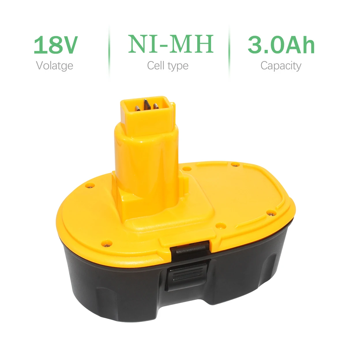 Powtree 18V 3.0Ah металл-гидридных или никель Мощность инструмент для Dewalt DC9096 DE9039 DE9095 DW9098 DE9503 DW9096 Замена Батарея L30