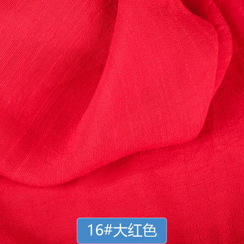 50x150 см однотонная мягкая льняная хлопковая ткань DIY Платье Халаты одежда ручной работы Лоскутная Ткань - Цвет: 16