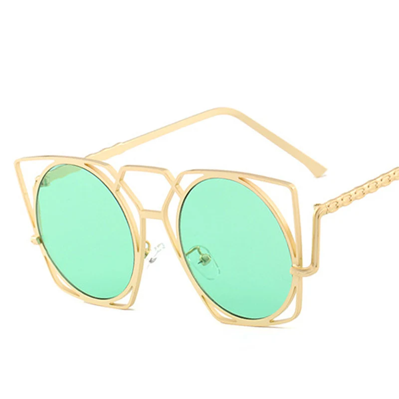 SO &amp EI классические солнцезащитные очки &quotкошачий глаз&quot с полой оправой из