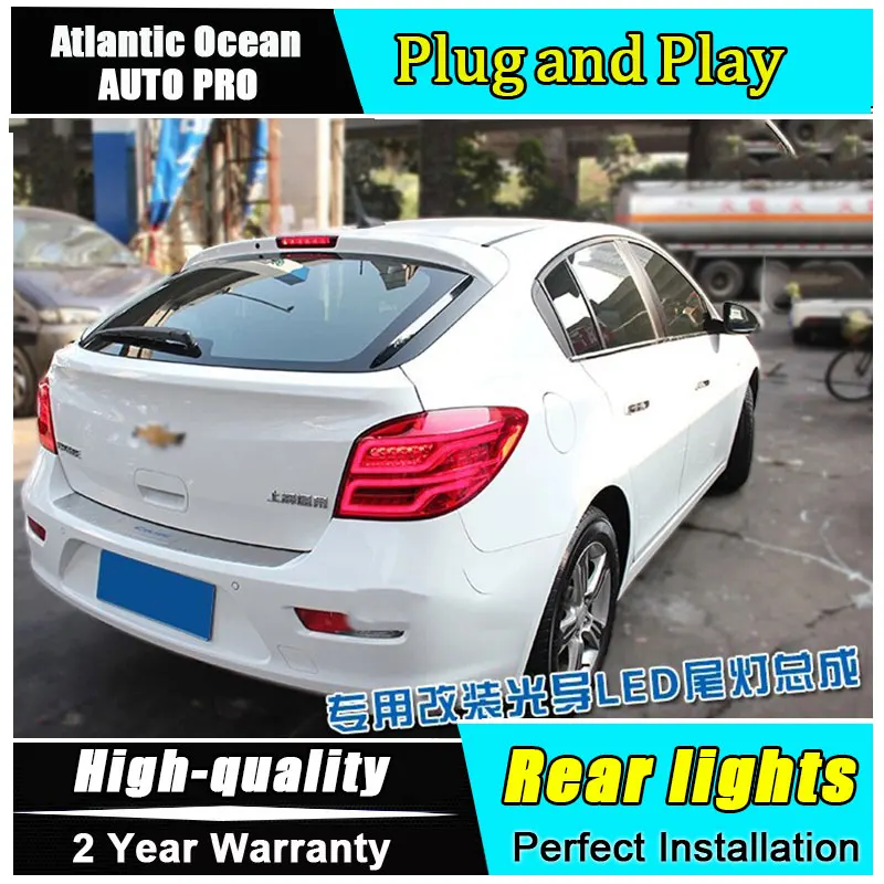 2009-2014 для chevrolet cruze светодиодные задние светильник s CRUZE хэтчбек сзади Тюнинг