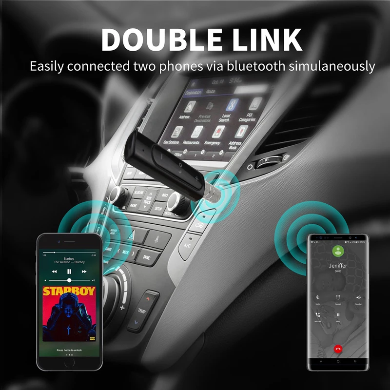 DAONO Мини Bluetooth приемник беспроводной 4 1 3 5 мм пуля и Aux адаптер для автомобиля аудио