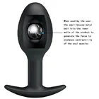 Маленькая силиконовая Анальная пробка Pretty love, шарики для стимуляции внутреннего надувного металлического шара, массажер простаты для улучшения качества, секс-игрушки