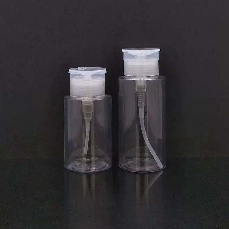 10pcs Push Down Empty Pump Dispenser Clear Bottle Makeup Container PP Press The High Quality New Arrival Travel Bottles | Дом и сад
