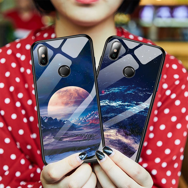 Чехол с Фламинго из закаленного стекла для Xiaomi Pocophone F1 Mi 8 A2 Lite A1 Redmi 6 Mi6X 5X Note Pro