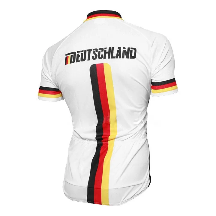 2017 немецкая deuлландская Национальная Мужская велосипедная Джерси с коротким