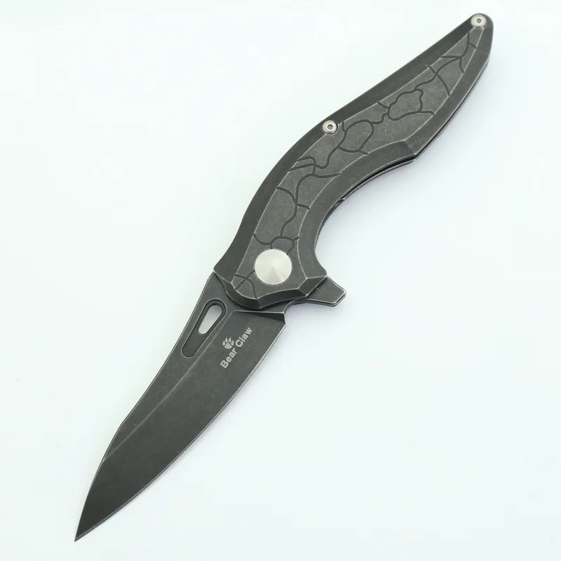 Коготь медведя ST003 флип Открытый klappmesser schwarz stein waschen stahl griff+ собрать Кемпинг jagd открытый obst messer EDC werkzeu - Цвет: a2