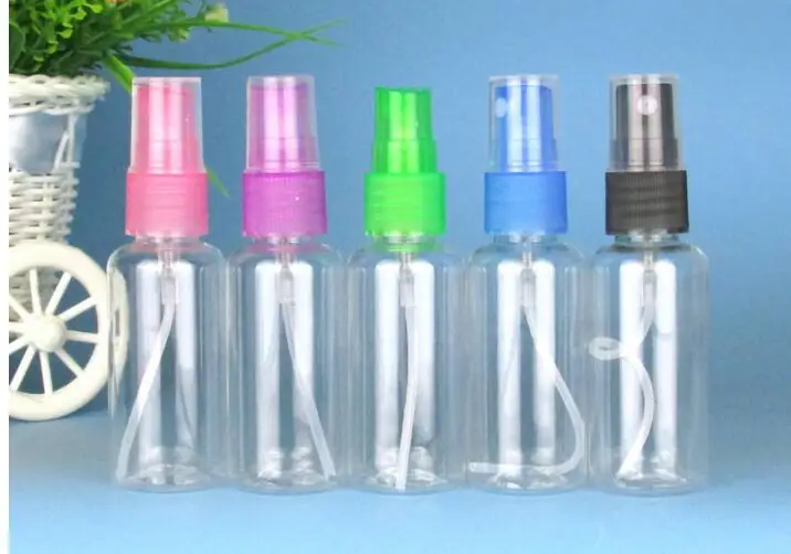2 шт./лот пластиковый прозрачный маленький пустой флакон с распылителем для