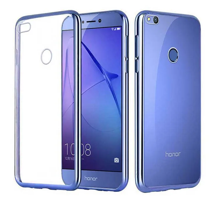 Blue Для huawei Honor 8 Lite силиконовый чехол покрытие бампера Ясно Мягкие Tpu чехол для Honor 8 Lite на huawei P8 Lite Coque Капа - Цвет: Blue