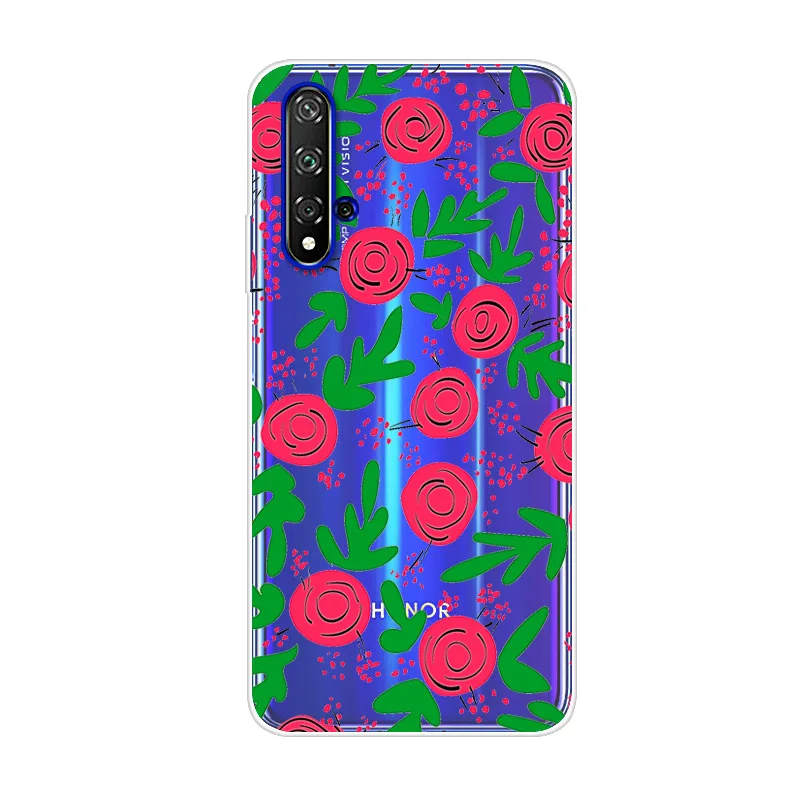 Чехол для Huawei Honor 20S 6 15 дюйма силиконовый чехол с принтом на заднюю панель мягкий