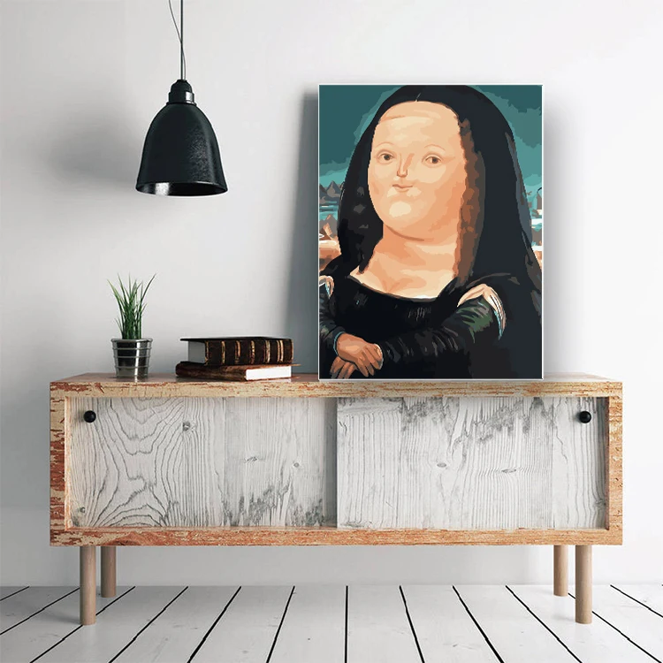 Краска по номерам на холсте DIY масляная краска Рисунок мультфильм картина для спальни стены Детская комната украшения искусство ремесла Взрослые женщины