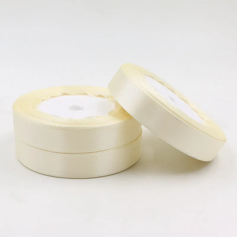 Свадебный фестиваль ремесло атласная лента для Свадебные украшения 1 рулон 25