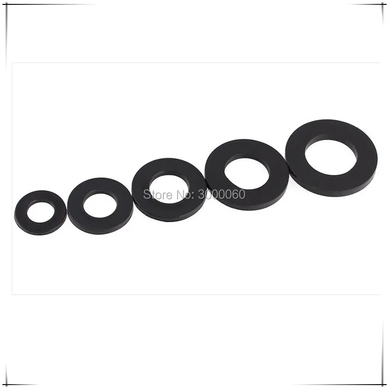 

Black Nylon Plastic Flat Washer Gasket 1000pcs/lot