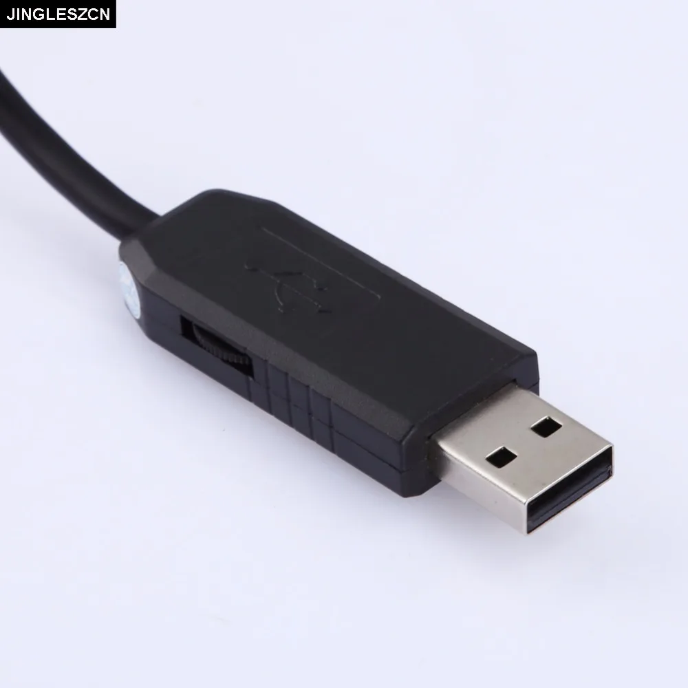 Jingleszcn USB эндоскопа мини Камера IPX67 Водонепроницаемый 5.5 мм Диаметр объектива 5 м
