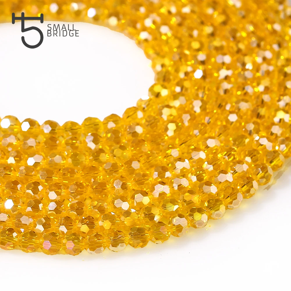 

4 6mm Austria Red Face Ball Glass Bead for Crafts Women Diy Jewelry Making Material Pearls Spacer Crystal Bead Wholesale Z174