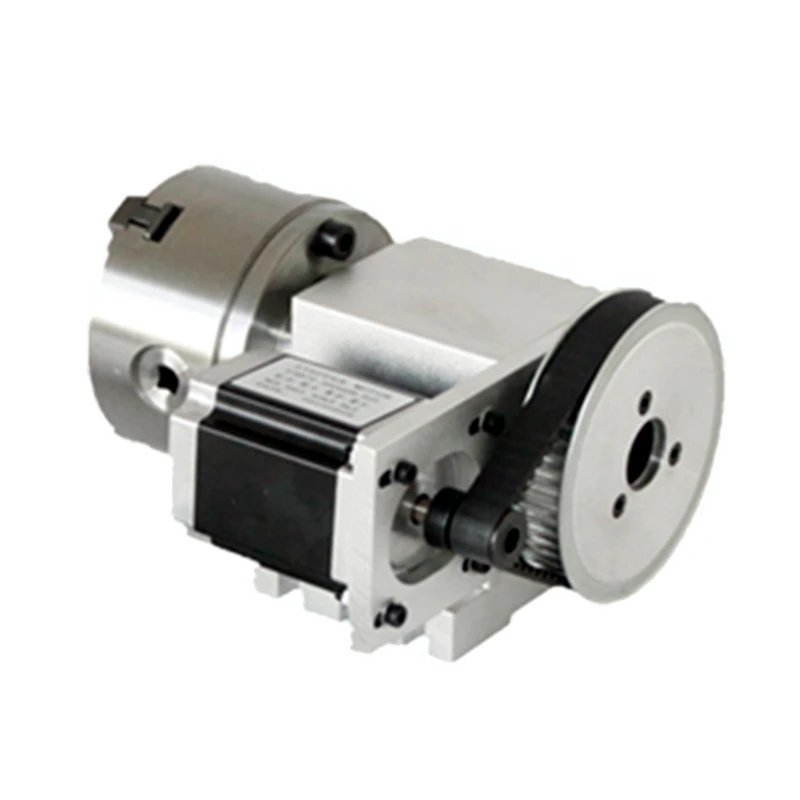

Nema23 stepper motor (6:1) K5M-6-80 4 Jaw Chuck 80mm CNC 4th axis A aixs rotary axis