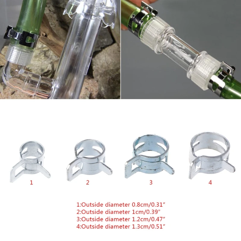 

1 PC Computer Water Cooling Pipe Clamp Elasticity Clip For OD 8/10/12/13mm Hose T3LB