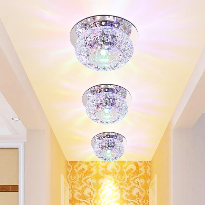 3W modern crystal ceiling lights decorative living room lamps corridor light aisle lighting |