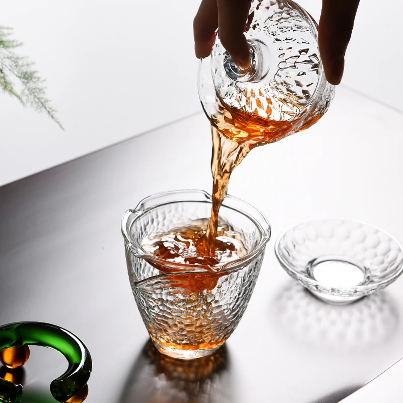 Стеклянная супница gaiwan, 100 мл/130 мл/150 мл, силиконовая чашка с высоким бором, чашка с крышкой, блюдце, Набор чашек, китайская супница, чайные сервизы