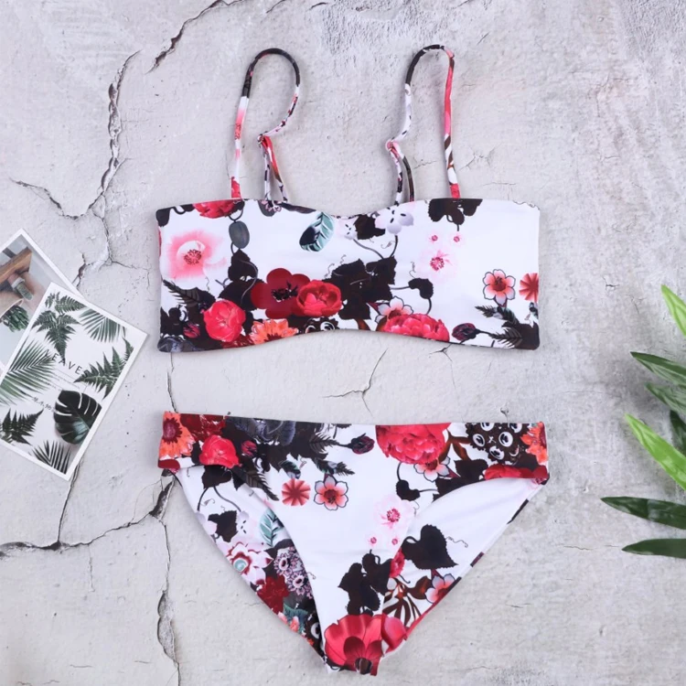 Floral Print Bikinis 2019 New Swimwear Women Swimsuit Beach Bathing Suit Maillot De Bain Femme Biquini Sexy Brazilian Bikini Set | Спорт и