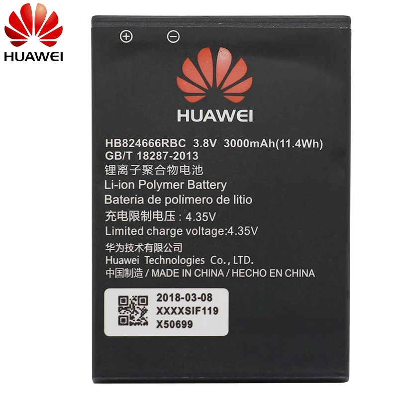 Оригинальный аккумулятор для телефона Hua Wei HB824666RBC 3000 мАч Huawei WIFI роутер E5577 Bs 937