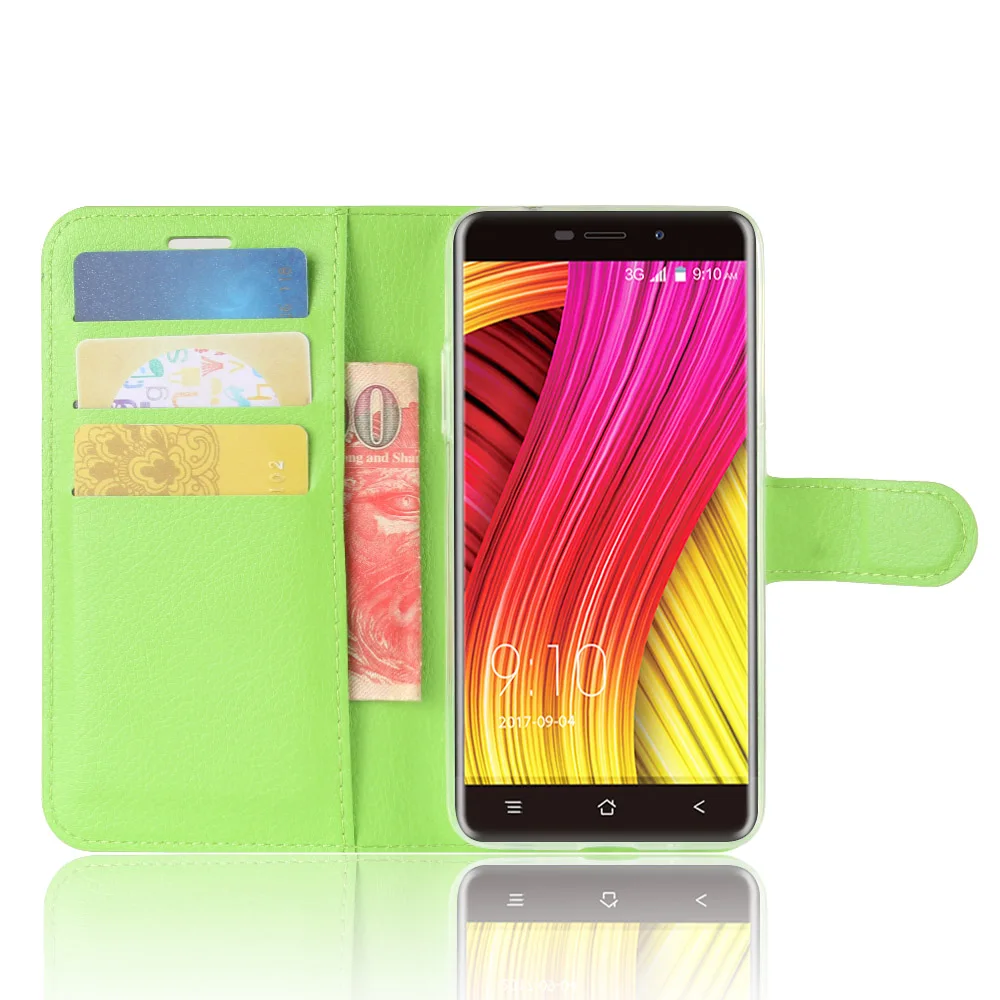 Yinghui Blackview A10 случае личи зерна Бумажник Стиль кожаный чехол для с подставкой
