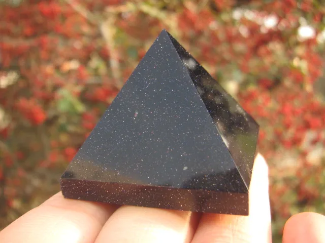 58 г натуральный кварцевый кристалл Синий Песок Кристалл Пирамида | Дом и сад