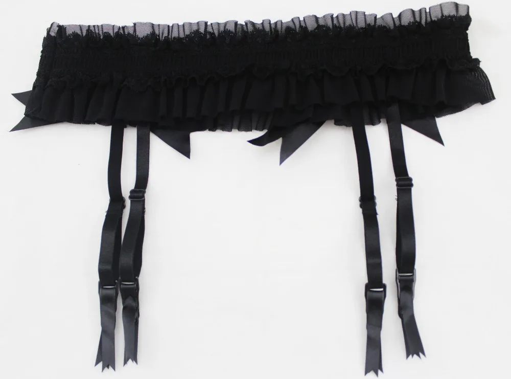 Размера плюс XL подвязки пикантные черные сапоги Ремни большой без рукавов для