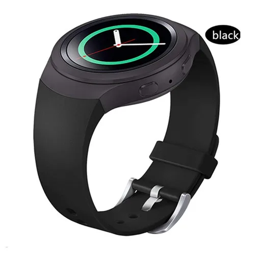 black OSRUI спортивный ремешок для samsung Galaxy gear S2 band R720 R730 Смарт-часы силиконовый браслет на запястье correa ремешок для часов - Цвет ремешка: black