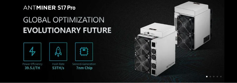 BITMAIN новейший Asic BTC BCH Miner AntMiner S17 Pro 53TH/S с БП лучше, чем S9 S11 T15 S15 Z11 WhatsMiner M3 M10 M20S